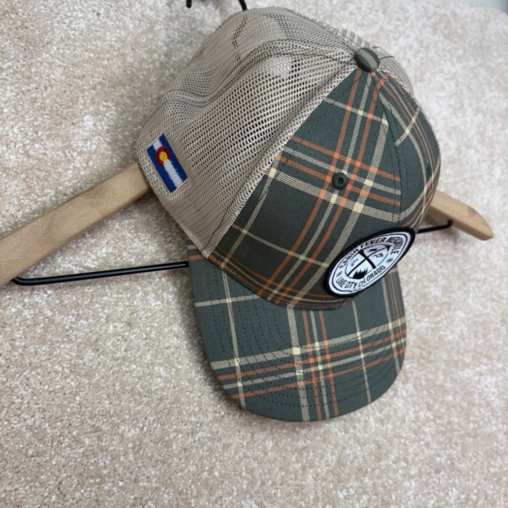 Richardson 112 Trucker Hat Colorado Green Plaid Snapback Outdoor‎ - Picture 3 of 5